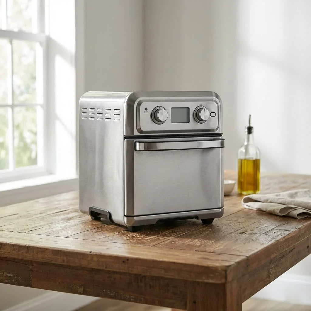Instant Vortex air fryer cooking crispy fries
