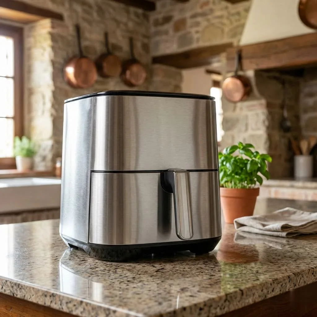 Emeril Lagasse Air Fryer 360 cooking a whole chicken