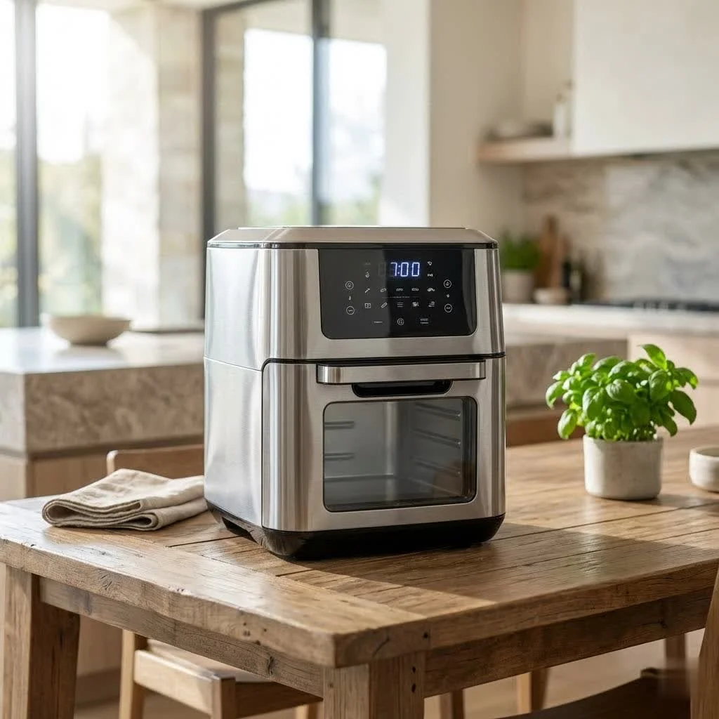 Ninja 4 Quart Air Fryer cooking crispy fries