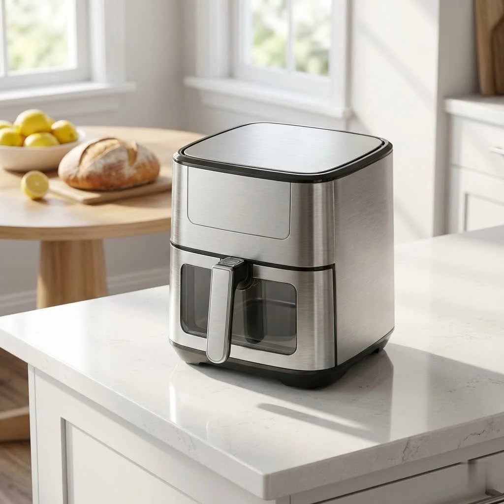 Ninja Double Air Fryer cooking two dishes